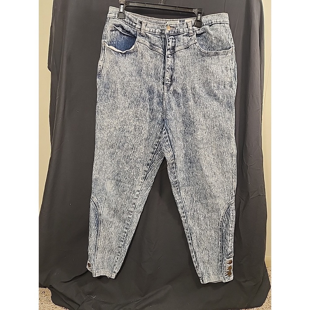 90s VTG STEFANO Worldwide Jeans Baggy Size 22 Acid Wash  80s